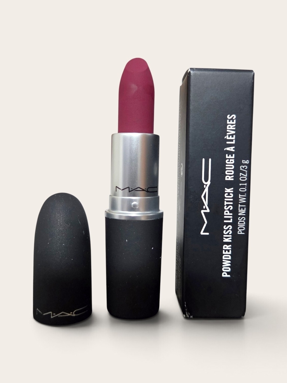 MAC Powder Kiss Lipstick "Burning Love" 305 - Full Size NIB